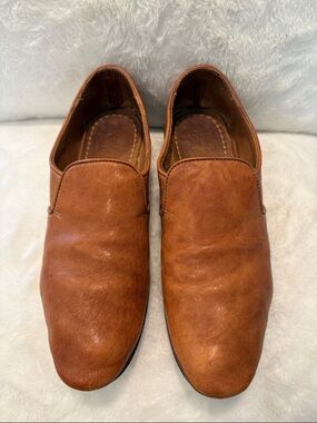 Frye Women’s Slip-On Leather Loafers in Brown